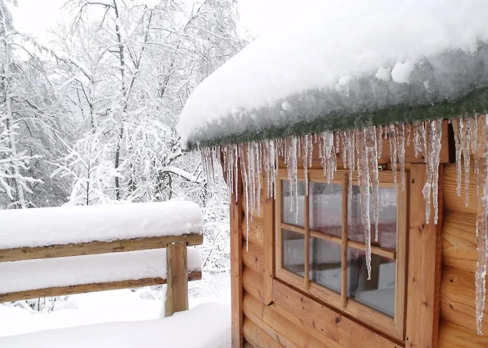 Escapade Romantique: Avec Terrasse Panoramique, Poele A Bois Et Eclairage Multicolore - Fr-1-589-441 度假居 *